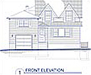 Residential Front Elevation Architectual Drawing