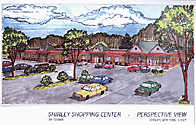 Perspective View Shirly Shopping Center, Long Island